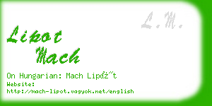 lipot mach business card